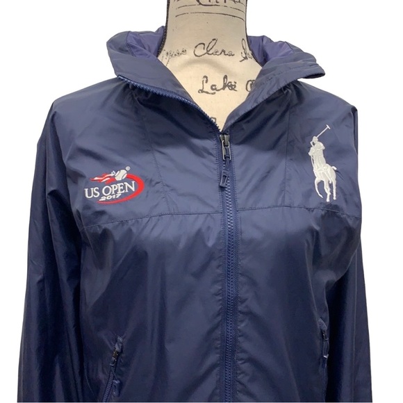 Official Polo Ralph Lauren US Open 2017 Vented-Hooded Windbreaker Jacket Size M - Picture 4 of 10